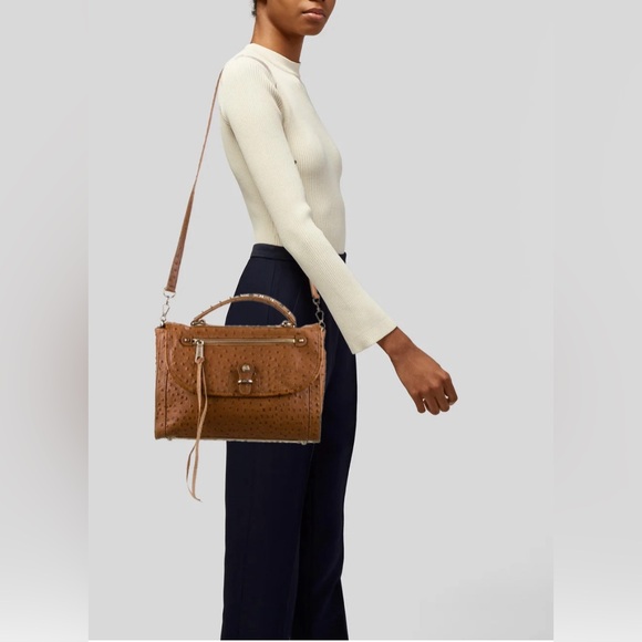 Rebecca Minkoff Ostrich Sachel Bag - Picture 12 of 12